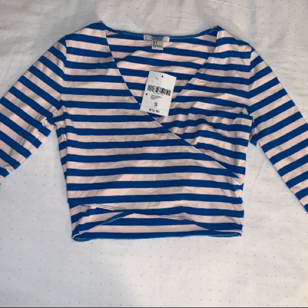 Blue & pink stripe shirt